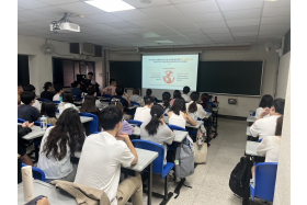 林沁融博士說明乳癌藥物的開發與實際上的應用