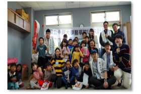 :2025 年 2月7 日中興大學後醫系學生走入眉原部落,陪伴16位學童認識人體與健康,透過自編教材與遊戲活動,讓醫學常識從小扎根